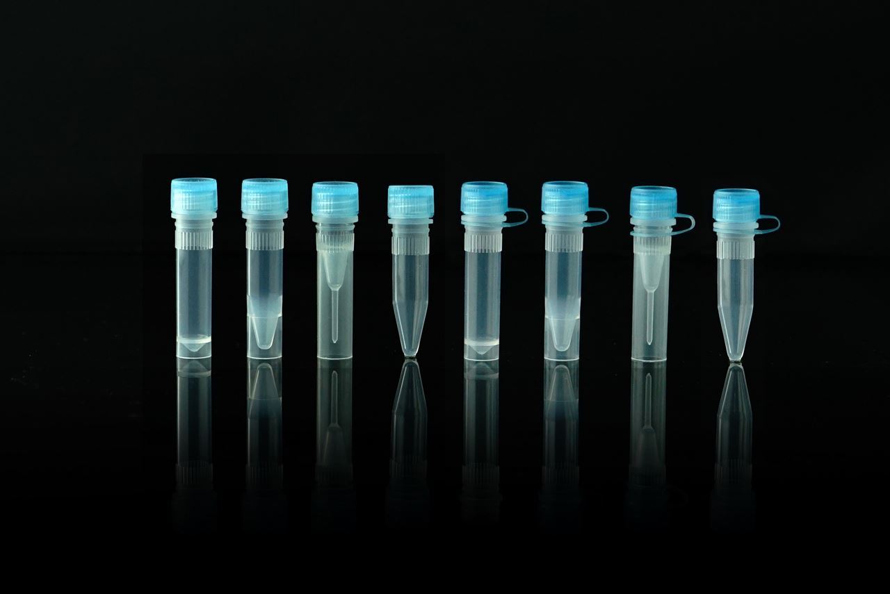 1.5 mL Self-Standing Vials, Natural Color Caps, External Thread, with ...