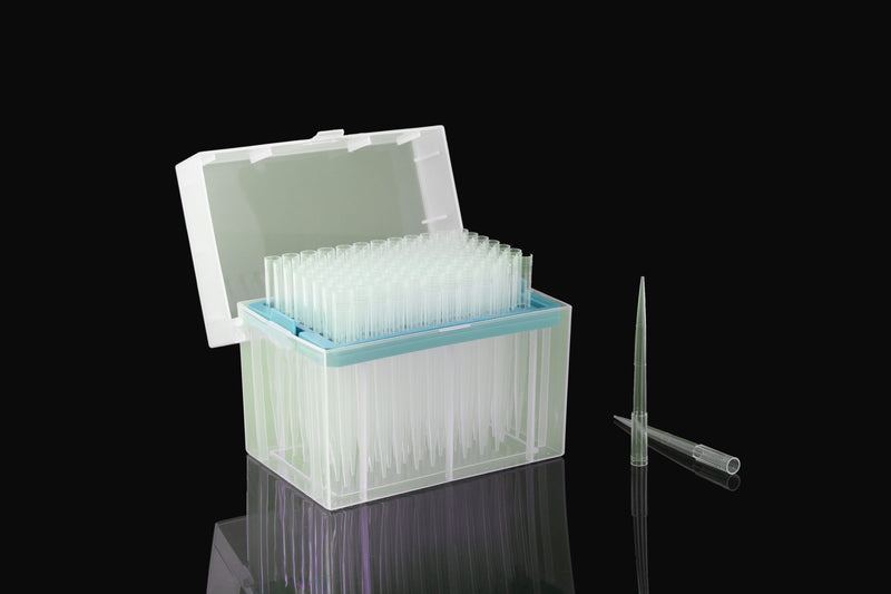 300ul Pipette Tips, Clear, Racked, Low-retention, Sterile, 96/rack, 10 racks/pk, 50 racks/cs