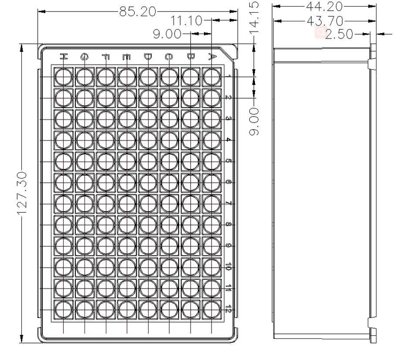 2.2ml 96-Well Deep Well Plate for KingFisher Flex, Sterile 50/cs