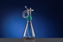 125 mL Erlenmeyer Flask Bi-directional Transfer Cap with Silicon Tube (50cm 1/8" ID 1/4" OD), Male CPC Connector with Female Sealing Cap, Vent Filter (0.22 μm Φ42mm), without Flask, Sterile, 1/pk, 4/cs