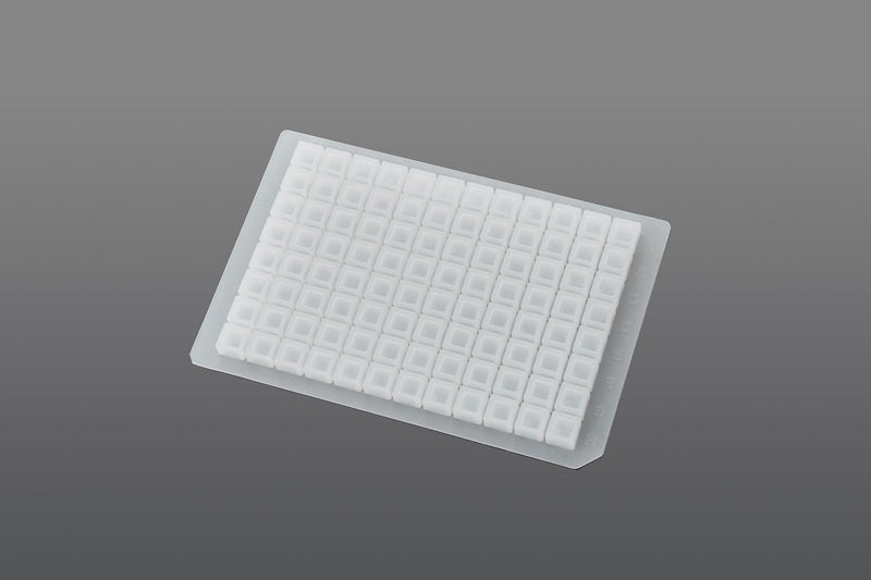 96 Well Square well Silicone Sealing Mat, Sterile, 10/pk, 50/cs