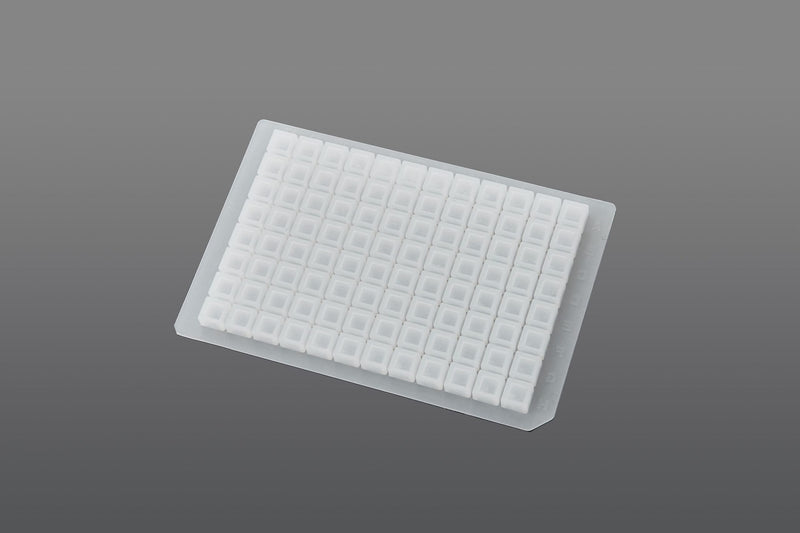 96 Well Square well Silicone Sealing Mat, can been punctured, Sterile, 10/pk, 50/cs