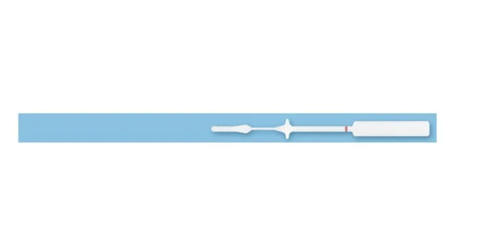 FLOQSwabs® 56750CS01 - Contoured Pediatric Flocked Swab w/Stopper in Peel Pouch with 50mm Breakpoint