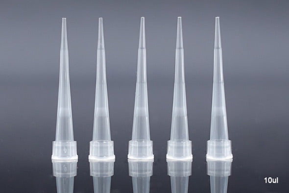 10ul Filtered Pipette Tips, Extra-long, Clear, Racked, Low-retention, Sterile,  96/rack, 10 racks/pk, 50 racks/cs