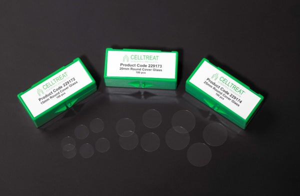 20mm Round Cover Glass, Sterile