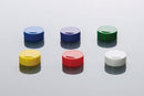 Cap Insert for Cryogenic Vial, Assorted, white, red, yellow, blue, green, purple, 100/pk for each color compatible with regular External threaded vials only,, 600/cs