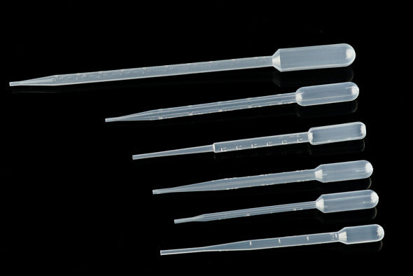 3mL Pasteur Pipette,Bulk Package, Non-Sterile, 500/pk, 5000/cs