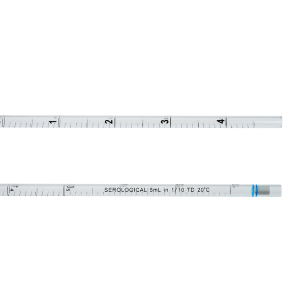 5mL Open End Serological Pipet, Individual Paper/Plastic Wrapper Packed in Bags, Sterile