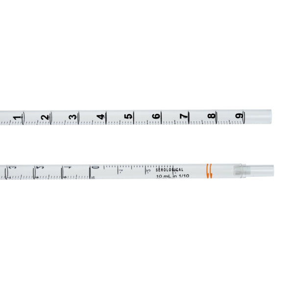 10mL Open End Serological Pipet, Individual Paper/Plastic Wrapper Packed in Bags, Sterile