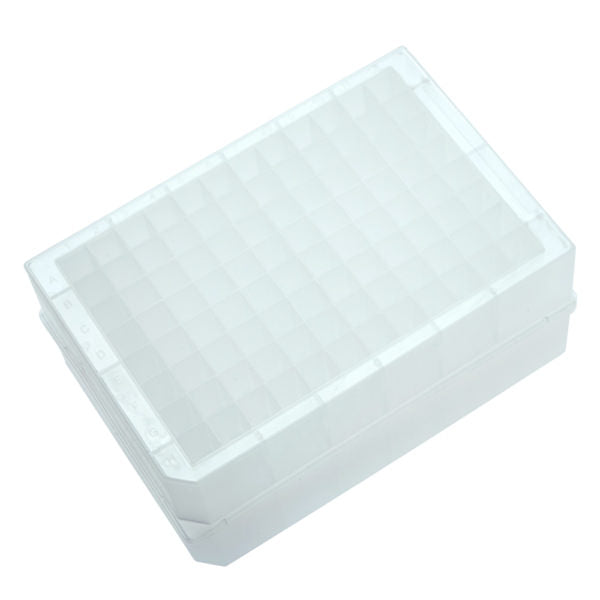 1.0mL 96 Deep Well Storage Plate, PP, Round Well, V-Bottom, Sterile