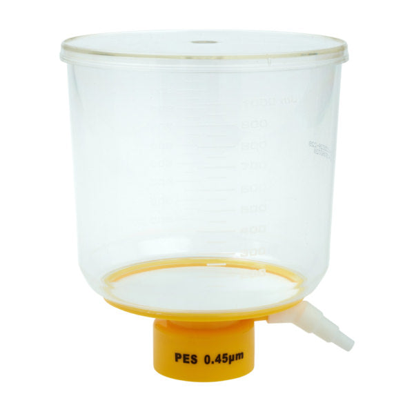 1000mL Bottle Top Filter, 0.45μm PES Filter, 90mm Diameter, Sterile