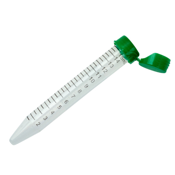 15mL Centrifuge Tube, Flip Top Cap - Paperboard Rack, Sterile