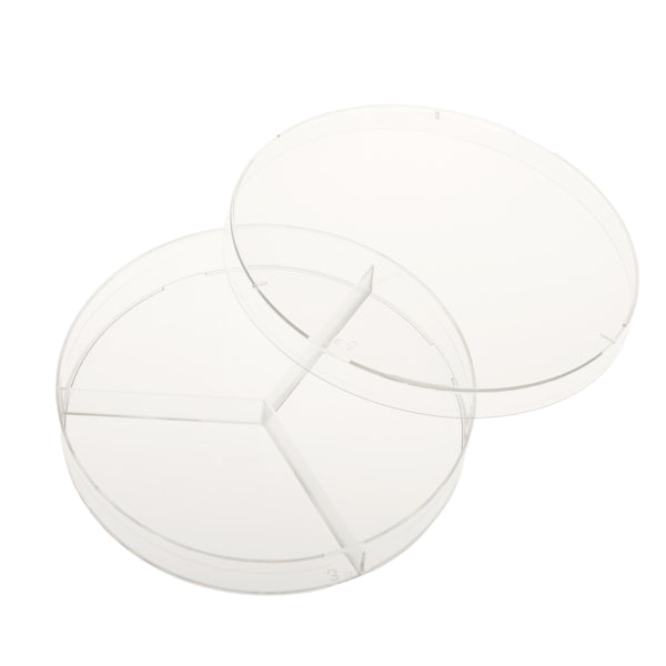 100mm x 15mm Petri Dish, 3 Compartments, Sterile