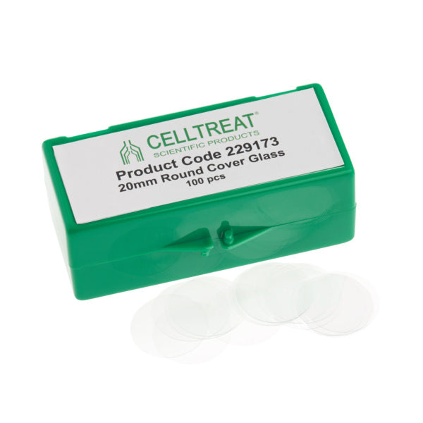 20mm Round Cover Glass, Sterile