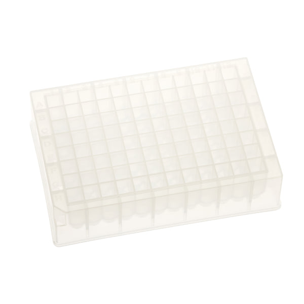 1.5mL 96 Deep Well Storage Plate, PP, Square Well, Round Bottom, Non-sterile