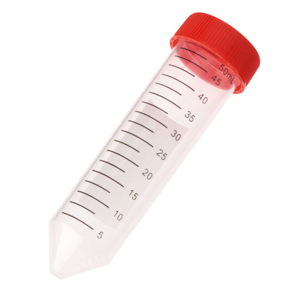 50mL Centrifuge Tube, Red Cap - Bag, Sterile