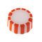 CAP ONLY, Orange Screw Top Micro Tube Grip Cap With Integrated O-Ring, Non-sterile