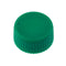 CAP ONLY, Green Screw Top Micro Tube Cap, O-Ring, Opaque, Non-sterile