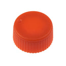 CAP ONLY, Orange Screw Top Micro Tube Cap, O-Ring, Opaque, Non-sterile