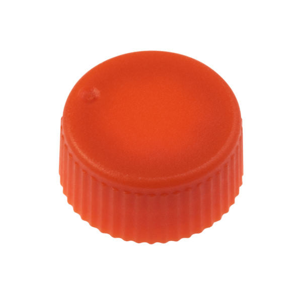 CAP ONLY, Orange Screw Top Micro Tube Cap, O-Ring, Opaque, Non-sterile