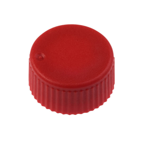 CAP ONLY, Red Screw Top Micro Tube Cap, O-Ring, Opaque, Non-sterile