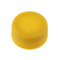 CAP ONLY, Yellow Screw Top Micro Tube Cap, O-Ring, Opaque, Non-sterile