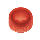 CAP ONLY, Orange Screw Top Micro Tube Cap, O-Ring, Translucent, Non-sterile