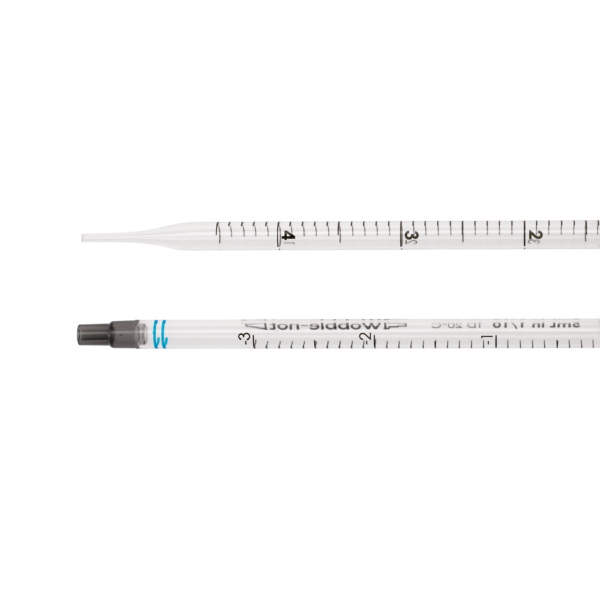 5mL Wobble-not Serological Pipet, Individually Wrapped, Paper/Plastic, Bag, Sterile