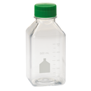 500mL Media Bottle, Square, PET, Individually Wrapped, Sterile