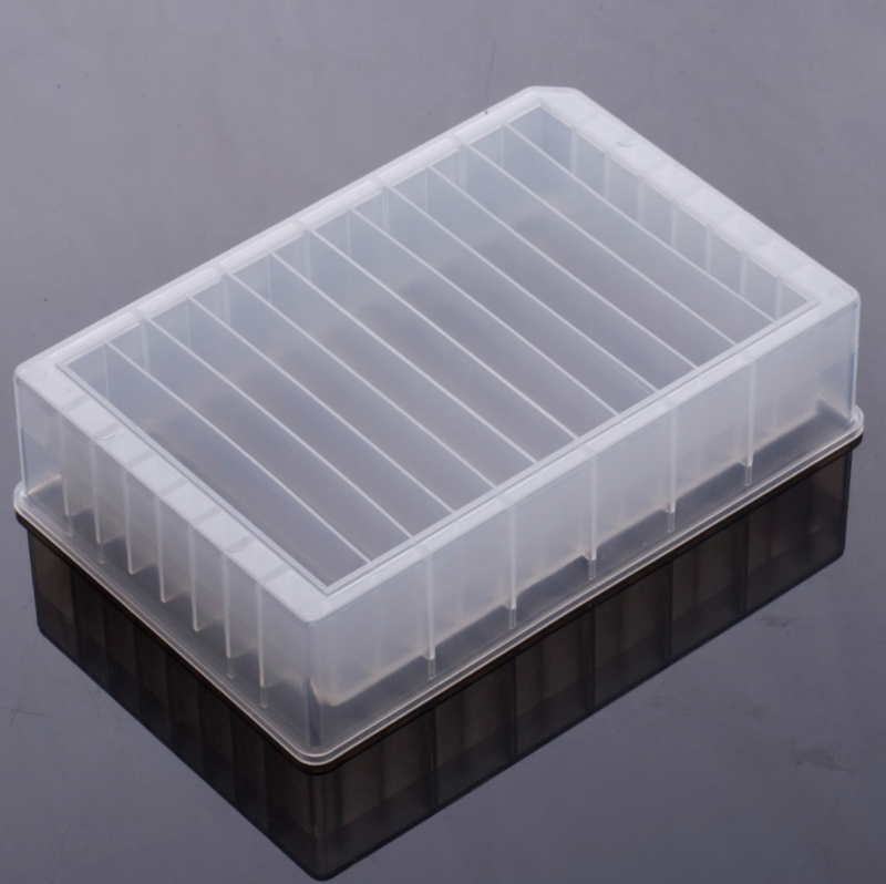 Reservoir microplates without caps, multi well, 12 channel, low profile 31.4mm height, 15ml, non-Sterile, 10/pk, 50/cs