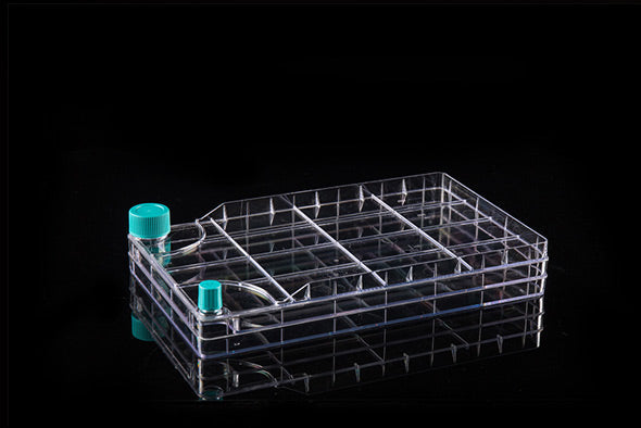 Nest Biofactor 10 Chamber with 2 Solid Overcaps, Total Culture Area: 6335 cm2, TC, Sterile, 1/pk, 6/cs (with 12 Sterile Vented Overcaps Included Separately)