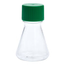 125mL Erlenmeyer Flask, Solid Cap, Plain Bottom, PETG, Sterile