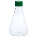 1000mL Erlenmeyer Flask, Vent Cap, Plain Bottom, PETG, Sterile