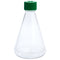 1000mL Erlenmeyer Flask, Vent Cap, Plain Bottom, PETG, Sterile