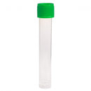 12mL Transport Tube, Green Cap - Bag, Sterile (Caps and Tubes Packed Separately)