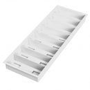 Slide Tray, 8 Place, White