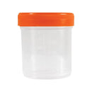 Tanner Scientific® Specimen Cups, 3oz, Orange Lid, Non-Sterile (400/Case)