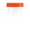 Tanner Scientific® Specimen Cups, 4oz, Orange Lid, Non-Sterile (400/Case)